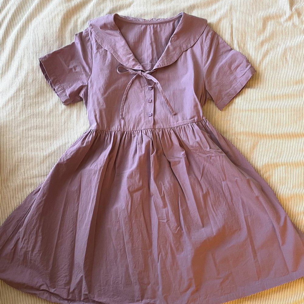 Purple sailor dress
